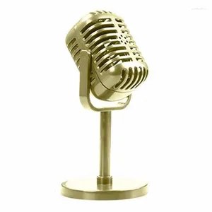 Mikrofony Klasyczne retro dynamiczne mikrofon wokalny vintage Universal Stand for Live Performance Karaoke Studio Recording Easy Instalacja