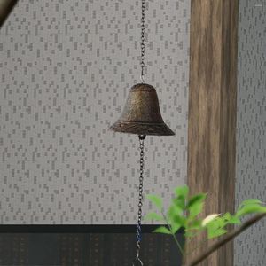 Dekorative Figuren Gusseisen Wind Chime Vintage Hängende Glocke für Gartenbalkon vordere Tür