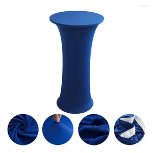 Table Cloth Round Cocktail Tablecloth Spandex Stretch Cover Fitted High Top Disc For Bar Pub Wedding Party Banquet Decor