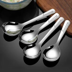 Spoons WORTHBUY 304 Stainless Steel Thickening Spoon Creative Long Handle Pot Soup Ladle Home Kitchen Essential Tools