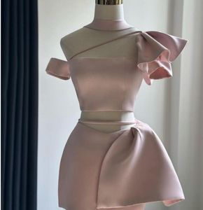 Abschlusskleider Partykleid Kurzes Puffy Sleeve Ball Kleid Kurzkleid 2 Pieaces Rock einzigartiges Design