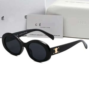 Celiene Sunglasses Cel Designer sunglasses for women Triomphes 4S235 Celis Sunglasses Same as Lisa Street Photo Oval Metal Frame Men's Glasses UV400 Eyewear 248