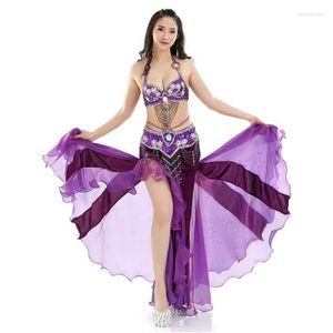 Scena nosić kobiety seksowne brzuch taniec taniec z koralikami spódnica 3 sztuki strój kostium