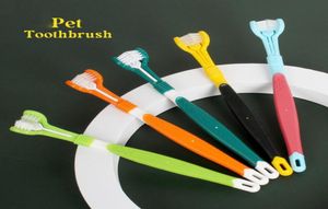 Пять цветов, ухаживающего за собакой с тройной зубной щеткой для ухода за плохими дыхательными стоматологами, собаки, кошки чистые рты щетка xg0051534377