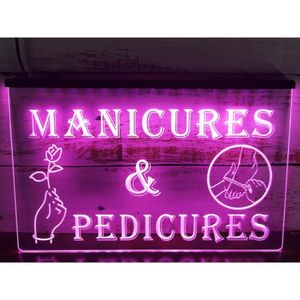 Nyhetsartiklar Manikyr Pedicures Beauty Salon 3D Carving Led Neon Sign For Wall Unique Home Decor Bedroom 230831 Drop Delivery Garde DHGMT