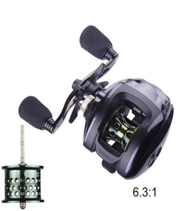 Baitcasting Reel 121 Ball Bearing ضحلة عالية السرعة بكرات الصيد 631 نسبة التروس مع 55 كجم كحد أقصى للمياه المالحة اليمنى 8311583