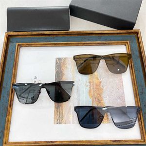 Ausgewählte neue Saint Large Box Metal Goggles Sonnenbrille kleine weiße Netzhaileys und der gleiche personalisierte SL51 -Trend