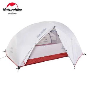 Tält och skydd NatureHike Camping Tält Star River 2-person Dome Double Layer Ultra Light ryggsäck Vattentät utomhusresor Tentq240511