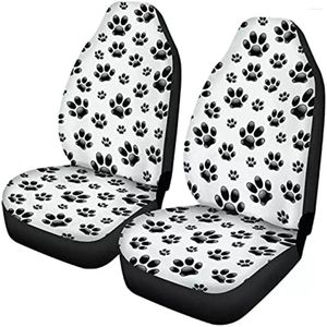 Capas de assento de carro Puppy de cachorro branco capa elegante para apenas SUV SUV Sedan Van Protector Dusty