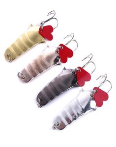 Lure da colher de pesca 5cm 117g 6 ganchos Spinner colher trolling laser para peixe -mar ganchos de colher de colher 50pcs 2001101