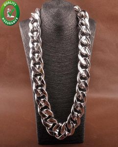 Curb Cuban Link Chain Hip Hop Jewelry Mens Tjock Long Designer Halsband Fashion Big Chunky Vintage Choker Iced Out Rapper DJ Acces6101108