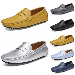 Scarpe casual gai per uomini bassi bianchi neri grigio profondo Darks blu giallo piatto scarpe da esterno