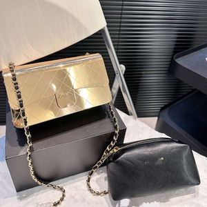 En çok satan omuz çantası Yeni% 90 Fabrika Doğrudan Satış Metal Kutusu Çantası Yeni Elmas Ayna Çanta Çanta Omuz Çantası Crossbody Bag Kadın Çantası