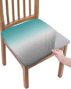 Chaves cubas Cyan Turquoise Grey Gradient Cushion Cushion Covers de capa de jantar para casa El Banquet Room