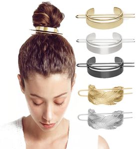 Alloy Round Top Pins Minimalist Bun Holder Cage Stick Girl Accessories Hair Jewelry5334166