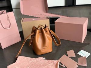 Perfect New Classic Drawstring Cowhide Small Bucket Bag Designer Bag Womens Bag Upgraded Handbag Underarm Bag Shoulder Bag Halloween Travel Wallet Shopping Bag