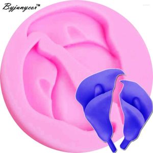 Bakningsformar F1235 3D Calla Flower Epoxy UV Harts Silikonformar Sugarcraft Cake Decorating Soap Making Bakery Kitchen Tools 7.2 1cm