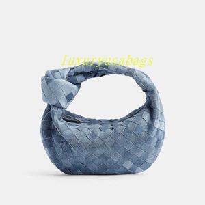 Damskie tkane skórzane torba na ramię torebka damska designer botegavenetas mini intrecciato denim Teksturowane torebka skórzana 23 cm*28cm*8cm Z6QH