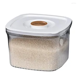 Storage Bottles Rice Dispenser Portable Bucket Measuring Cup Ricer Box Dry Food Containers For Kitchen Grains