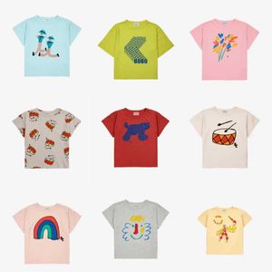 T-Shirts BC 24SSS Jungen und Mädchen Kinderkinder T-Shirt niedlich bedrucktes kurzärärmisches Hemd Baby Baumwoll Top Kleidung Kinderkleidung Clothingl2405