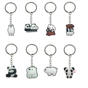 Schlüsselringe Drei nackte Bären Schlüsselbeutel Keyring Ring für Männer Kette Kid Boy Girl Party Gefällt mir Geschenke Geeignete Schoolbag Jungen Keychai otdjt