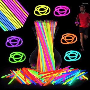 A decoração de festa Glow Sticks 100 Pack PCs Camping Iluminação Beck com Connector de 8 polegadas Ultra Bright in the Dark for Concert