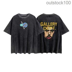 Original 1:1 Brand Designer Galery Dapt t Shirt High Street Vintage Fog Loose Cotton Couple Short Sleeve T-shirt with Real Logo