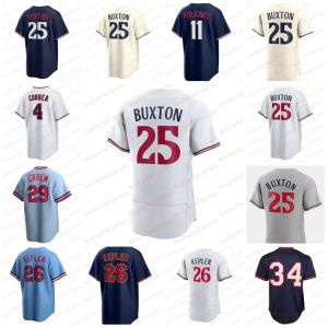 25 Byron Buxton Baseball Jerseys Carlos Correa Luis Arraez Jose Miranda Jorge Polanco Max Kepler Royce Lewis Jhoan Duran Joe Ryan Joey Gallo Vazquez Joe Maue