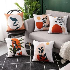 Pillow Geometric Cover Plaid Case Car Lumbar Sofa Office Throw Pillows For Bedroom El Home Seat