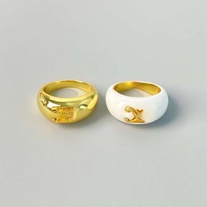 18k oro vintage vintage rotondo nuziale rotondo white chiod love classico anello di lusso designer designer gelillo regalo
