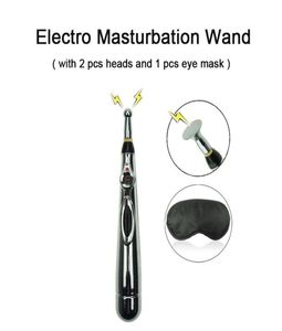 Vuxen Dagbok Electro Wand Female Breast Clitoric Stimulator Massager med BDSM Bondage Eye Mask Sex Toys For Couples Adult Games Q9036061