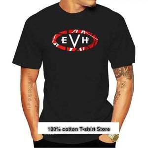 Camisetas masculinas camisetá unissex conformado de eddie van halen evh camiseta unissex en cor blanco y negro 20 unidades t240510