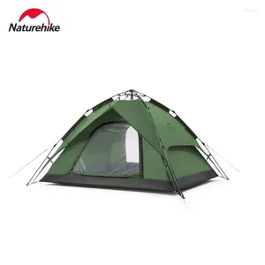 テントとシェルターNatureHike One-Touch Tent 3-4 Person Travel Family Sun Shelter Portable Automatic Fishing Outdoor Picnic Camping Beach