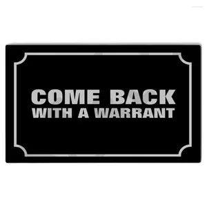 Carpets Come Back With A Warrant Doormat Outdoor Porch Patio Front Floor Door Mat House Rug Home Decor Carpet Rubber