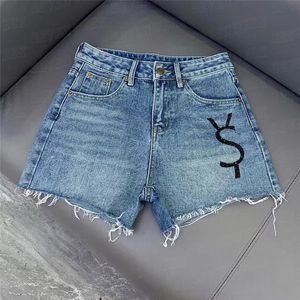 Designer Shorts Denim Pantaloni per donne Lettere ricamato tascabile jeans Summer Short Short Pant Womens Abiti da donna