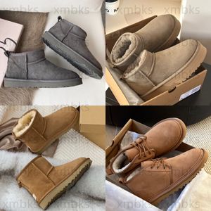 Boots Designer Womens Australia Bot Classic Ultra Mini Platform II Musztarda Kasztanek Neumel Bailey Bow Bow Botows Sand Suede Winter Women For Men Mens 0000