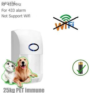 Larmsystem 433MHz CT60M Trådlös PET -detektor PIR -detektor rörelsessensor för DIY WiFi GSM Home Intruder Bruggar Alarm System 1PC Enhet WX