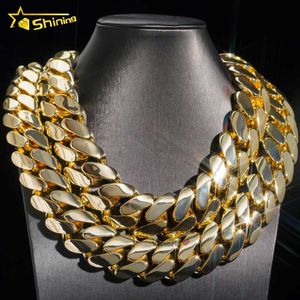 Hiphop smycken mode och tung super stort halsband guldpläterad kedja miami kubansk länk