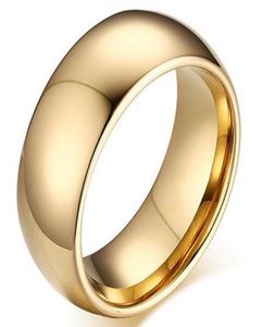 Wedding Ring Domed Gold Plated Tungsten bide Wedding Ring for men and women Size 6-13 Hot sale in USA and Europe8139733