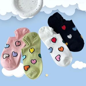 Women Socks 4/8 Pairs Fashion Boat Lovely Girl Cotton Ankle Cute Female Low Cut Shallow Mouth Short