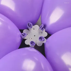 Makeup borstar globos ballong klipp ballonger dekoration födelsedag bröllop fest plast blomma modellering hem tillbehör verktyg plommon