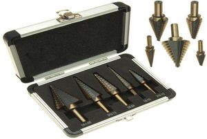 5pcsset HSS Cobalt Multiple Loch 50 Größenschritt Drill -Bit -Set kommt zu