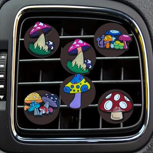 Hook Hanger Mushroom New Product Cartoon Car Air Vent Clip Outlet Per Conditioner Clips Square Head Freshener Accessories For Office H Otcsl