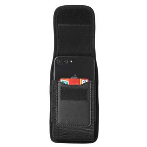 Fashion Vertical Nylon Belt Clip Holster Pouch Buckle Case Cover For 4.0inch-6.7inch Phone iPhone Samsung Wallet Card Holder
