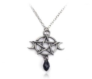 Supernatural Penram Moon Necklace Black Crystal Pendant Witch Protection Star Amulet For Women Charm Jewelry Accessories Gift14661675