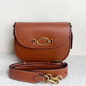 Classic flap HARLEY 23 Sacoche saddle Bag for woman leather purse Brown Crossbody Designer bag mens handbag satchel clutch Luxury Shoulder tote Messenger bags strap