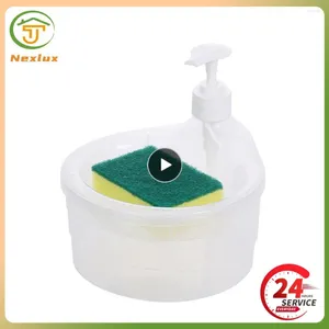 Flytande tvåldispenser Press Cleaner Plastic Bottle Multipurpose Transparent Hand Sanitizer bekväm och praktisk låda grön