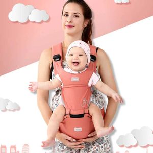 Transportörer slingrar ryggsäckar 0-36 månader Ergonomisk barnbärare Spädbarn Baby Hipseat Carrier Front Facing Ergonomic Kangaroo Baby Wrap Sling For Baby Travel Y240514