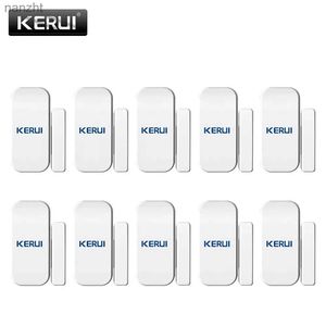 Alarm systems KERUI Wireless Door Magnetic Sensor Detector GSM TN Home Safety Burglar Voice Alarm System for Touching Keyboard Panel WX