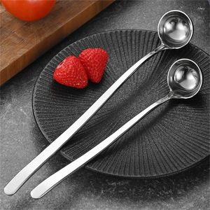 Spoons KX4B Coffee Spoon Long Handle Cocktails Stirring Stainsless Steels Dessert Ice Cream Dishwasher Safe